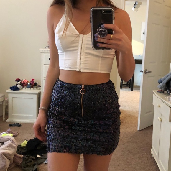 Free People Dresses & Skirts - Free People Sequin Mini Skirt